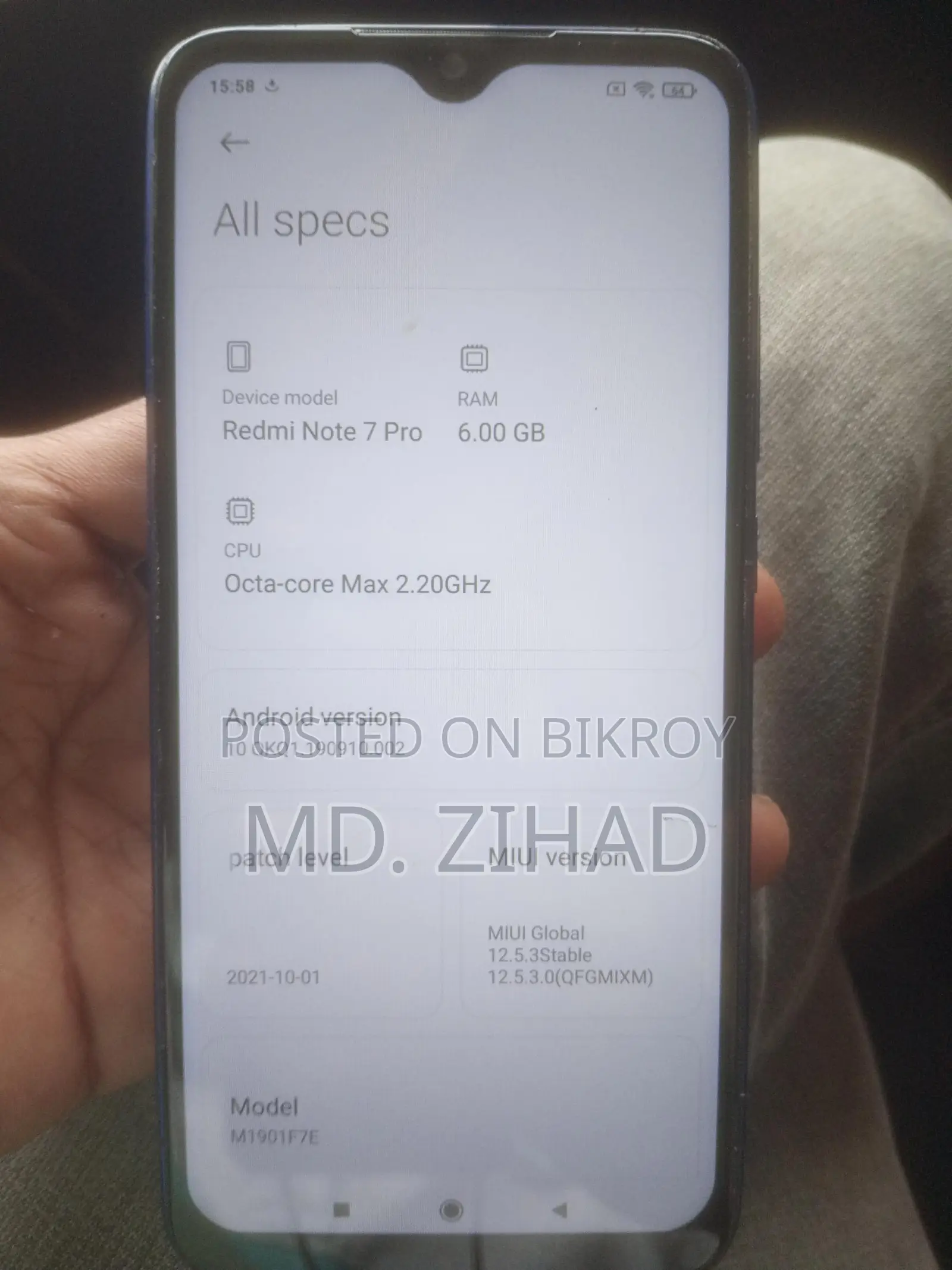 Xiaomi Redmi Note 7 Pro . (Used)