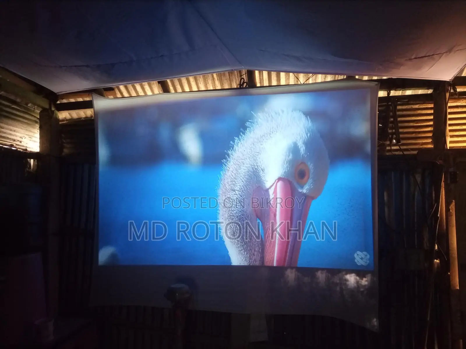 Alr. Projector Screen 72"