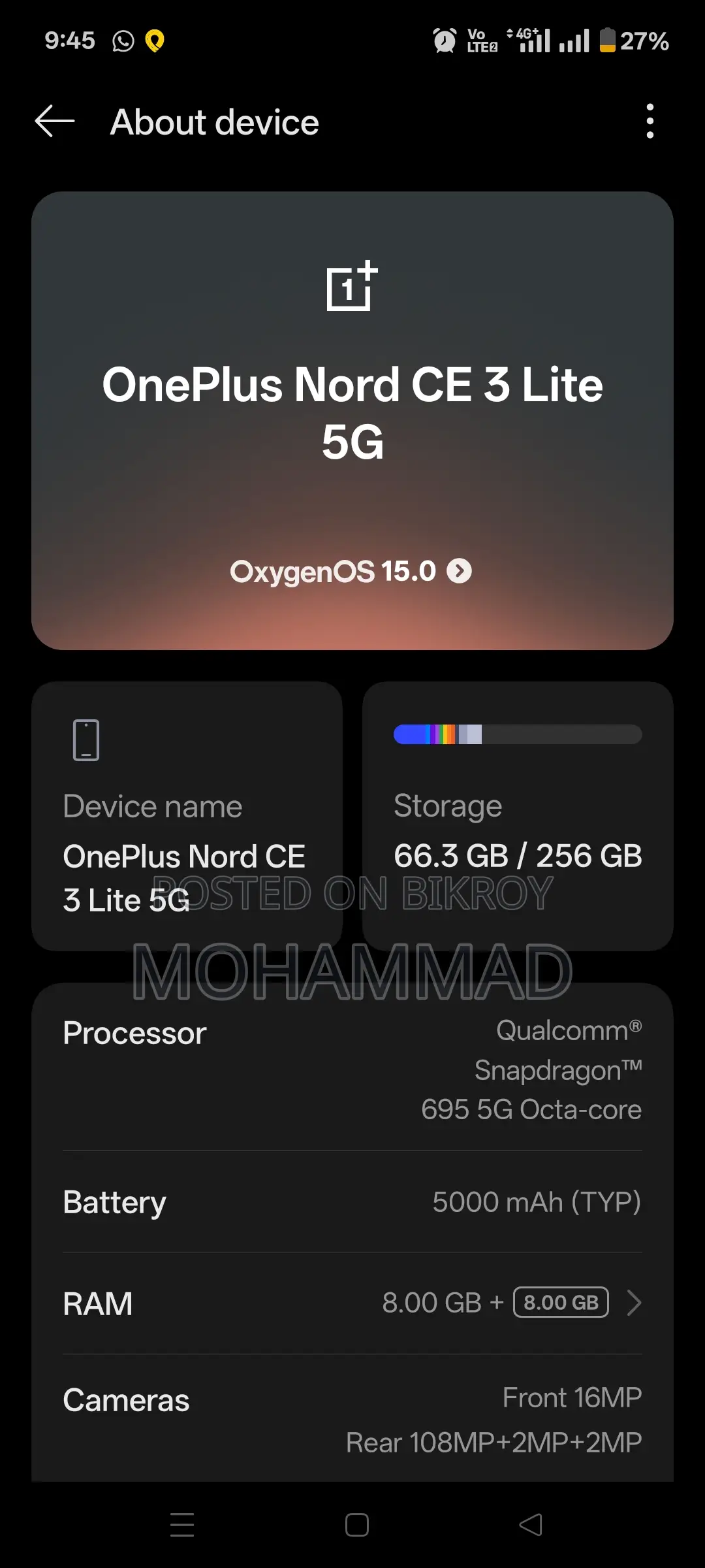 OnePlus Nord CE3 Lite (Used)