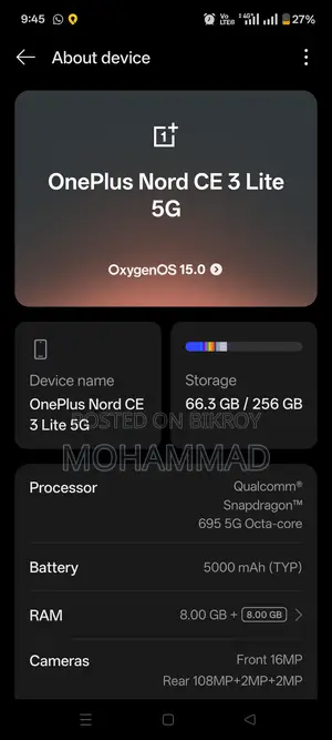 OnePlus Nord CE3 Lite (Used)