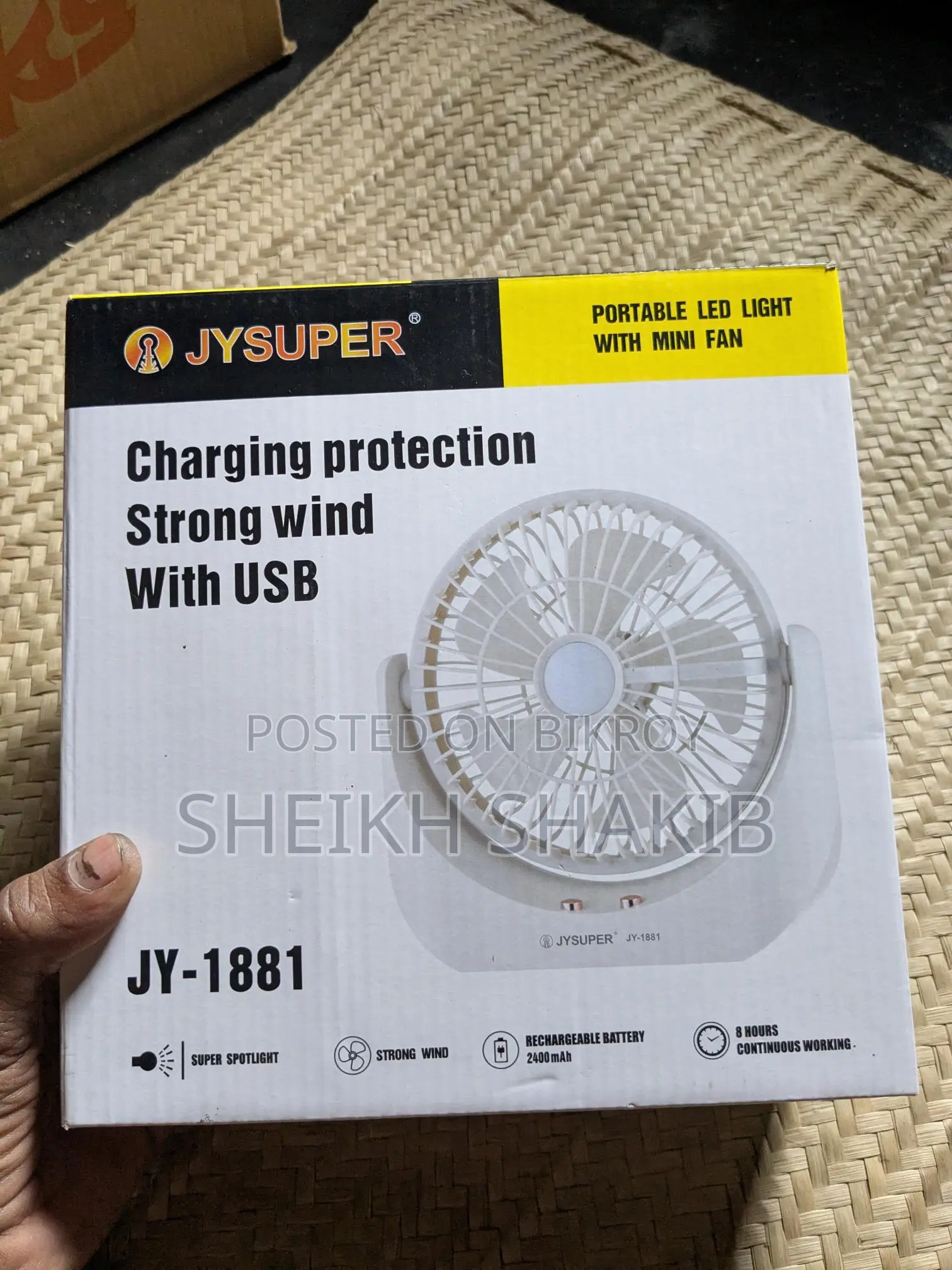 Rechargeable Fan