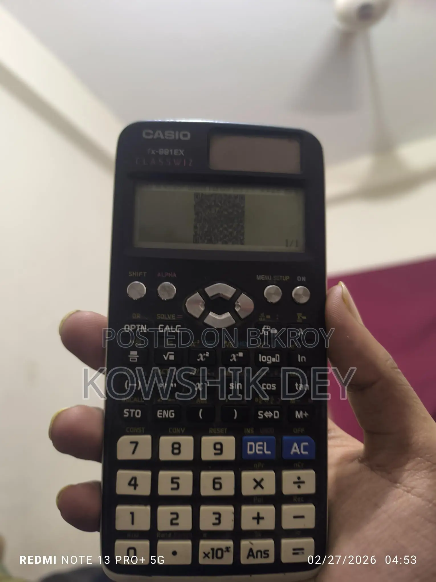 Real Casio Fx-991ex Calculator