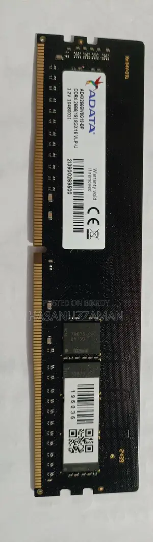 Adata DDR4 4GB 2666MHz RAM Used (2 Units)