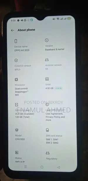 OPPO A5 2020 (Used)