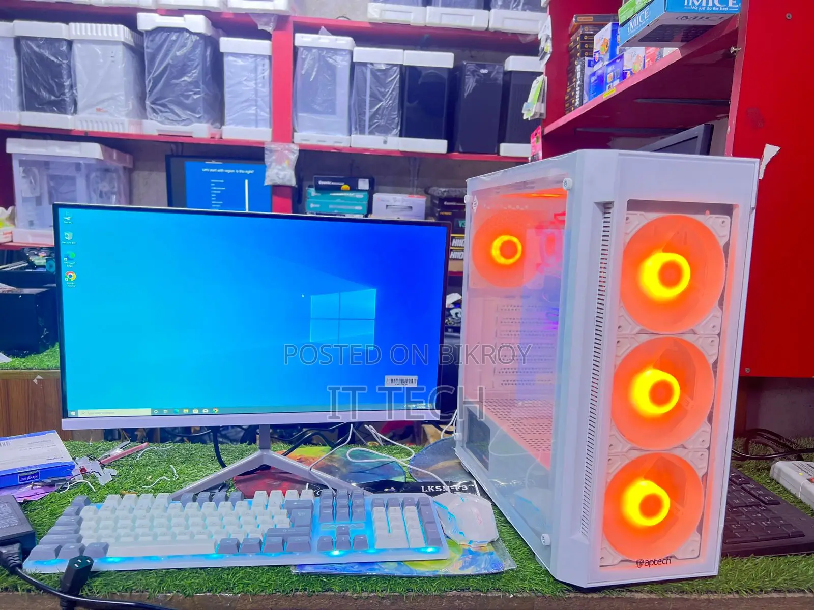 জুম্মাহ অফার_H81 MB 4th Zen Cor i5 8GB RAM 1TB/128GB SSD& IPS 20" LED