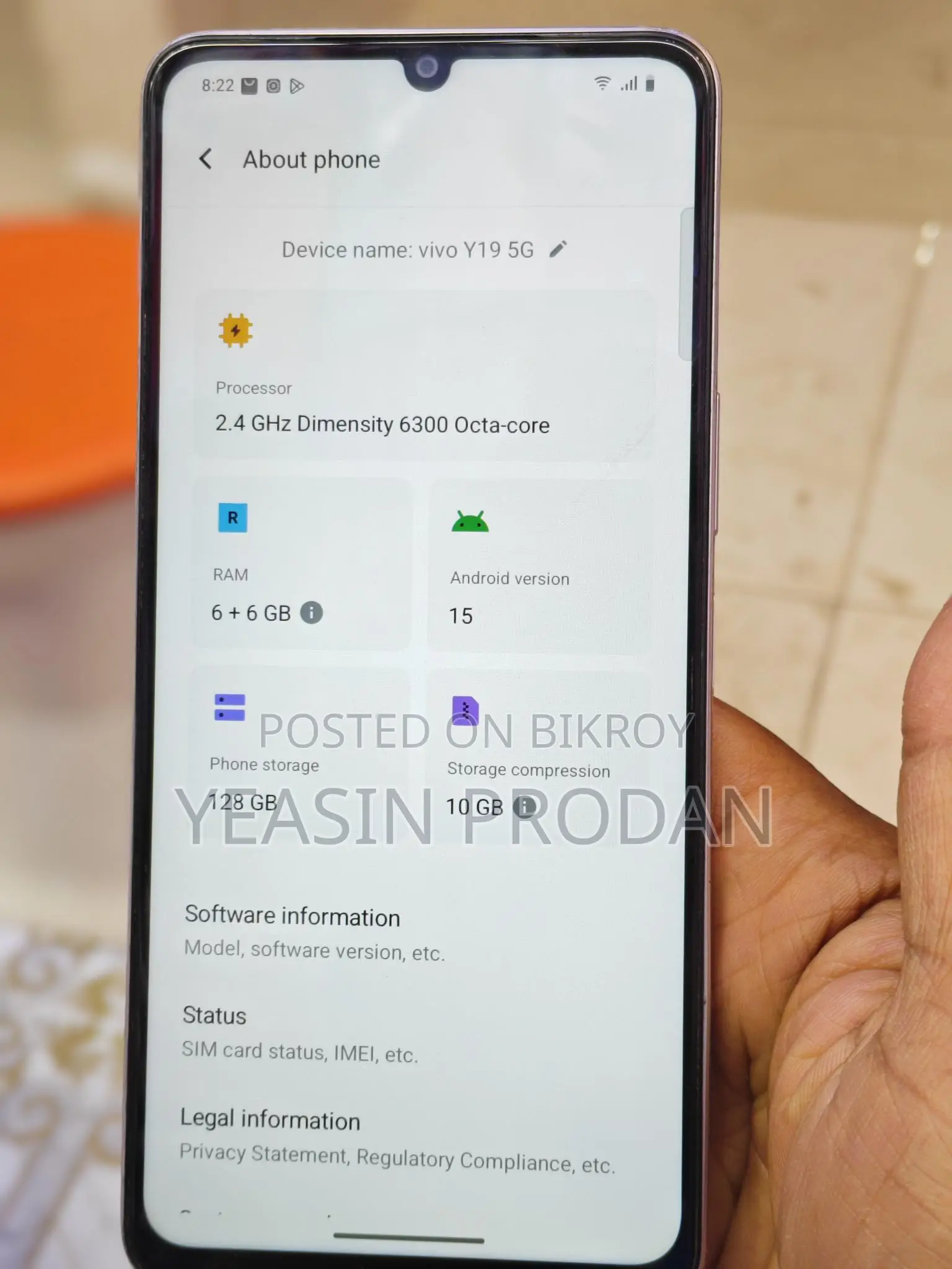 Vivo Y19 (ব্যবহৃত)