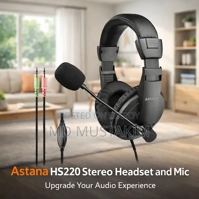 Astana Hs220 Stereo Headset And Mic
