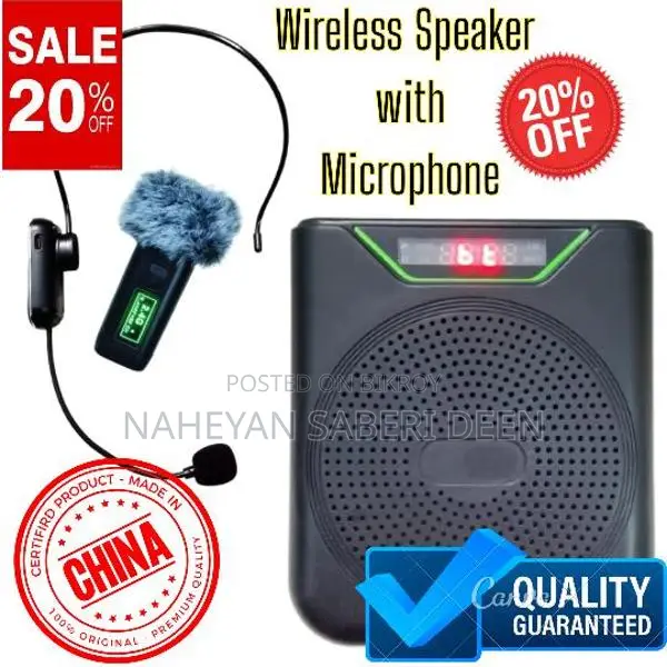 Wireless Speaker with Microphone for Teachers & Classes