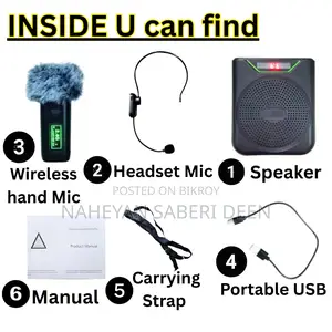 Wireless Speaker with Microphone for Teachers & Classes