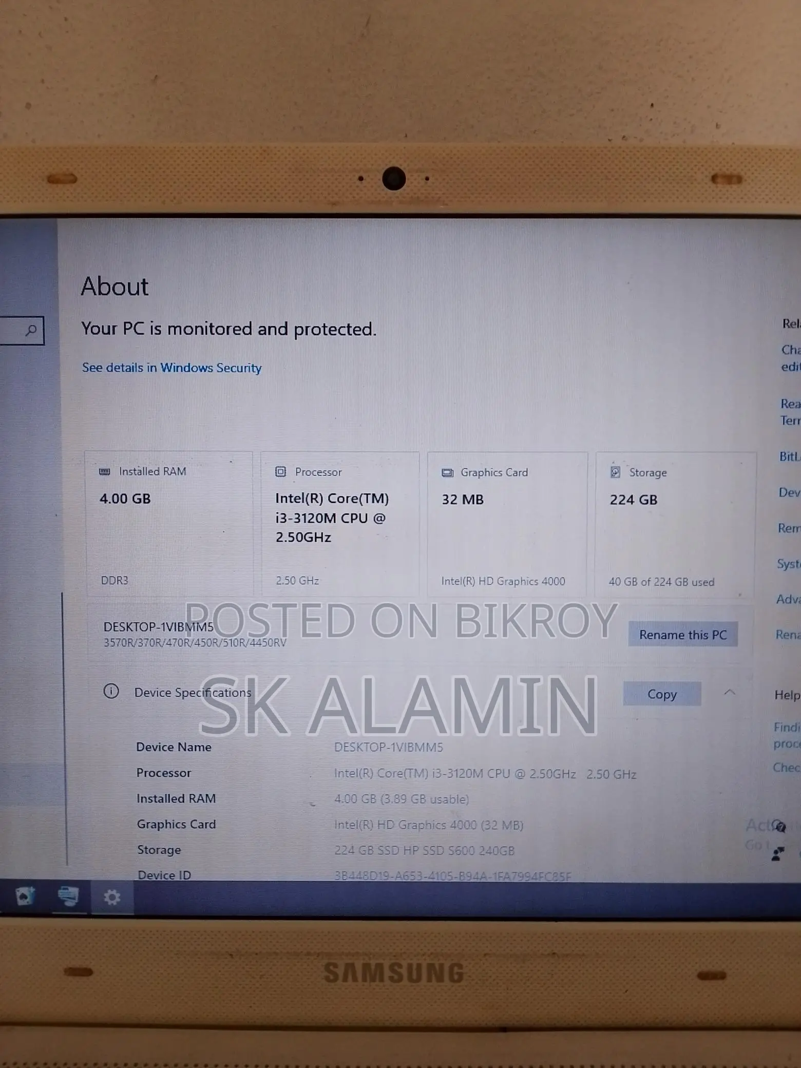 Samsung Laptop for Sale