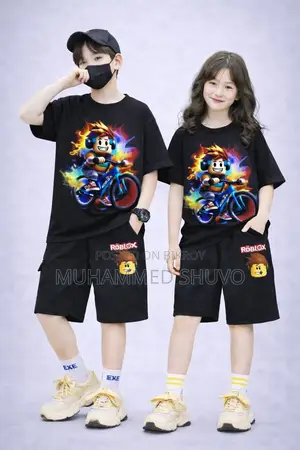 Drop Shoulder Baby T-shirt & Pant Set