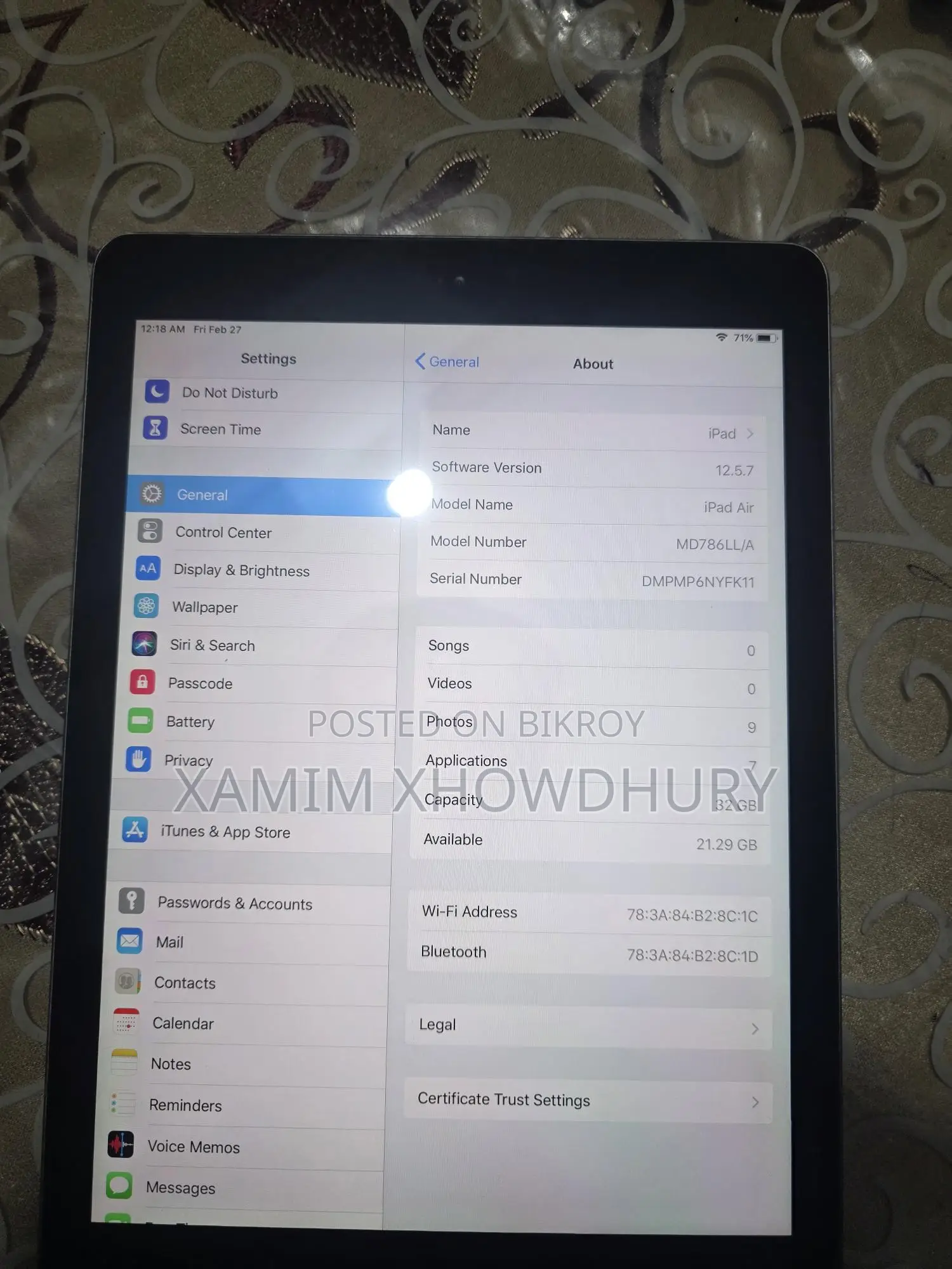 Apple iPad Air Gen 1 (Used)