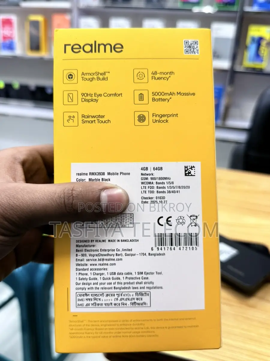 Realme Note 60 (4/64) Brand New on Installment
