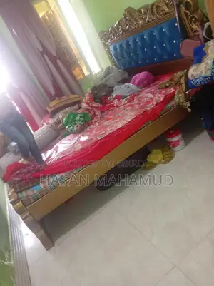 MDF and Teak Wood Mix Bed