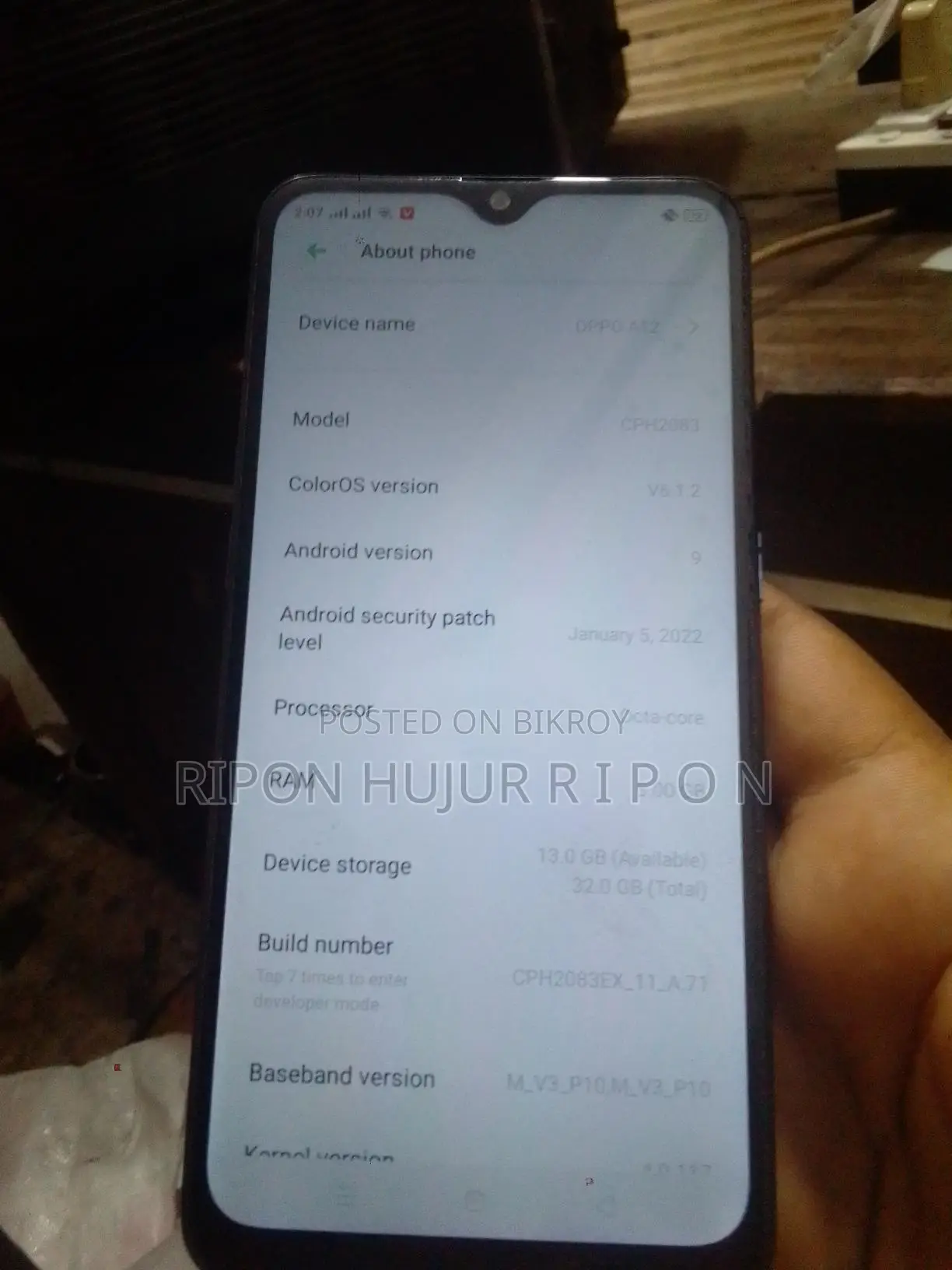 OPPO A12 . (Used)