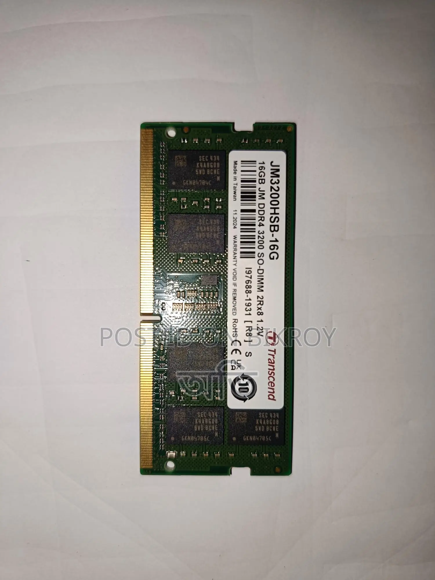 Transcend 16GB Laptop RAM