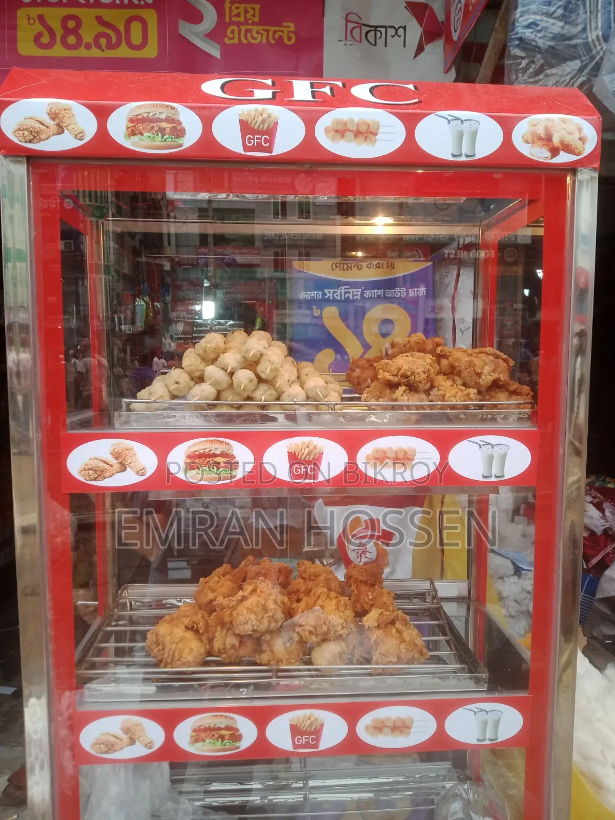 3-Tier Showcase for Food Display