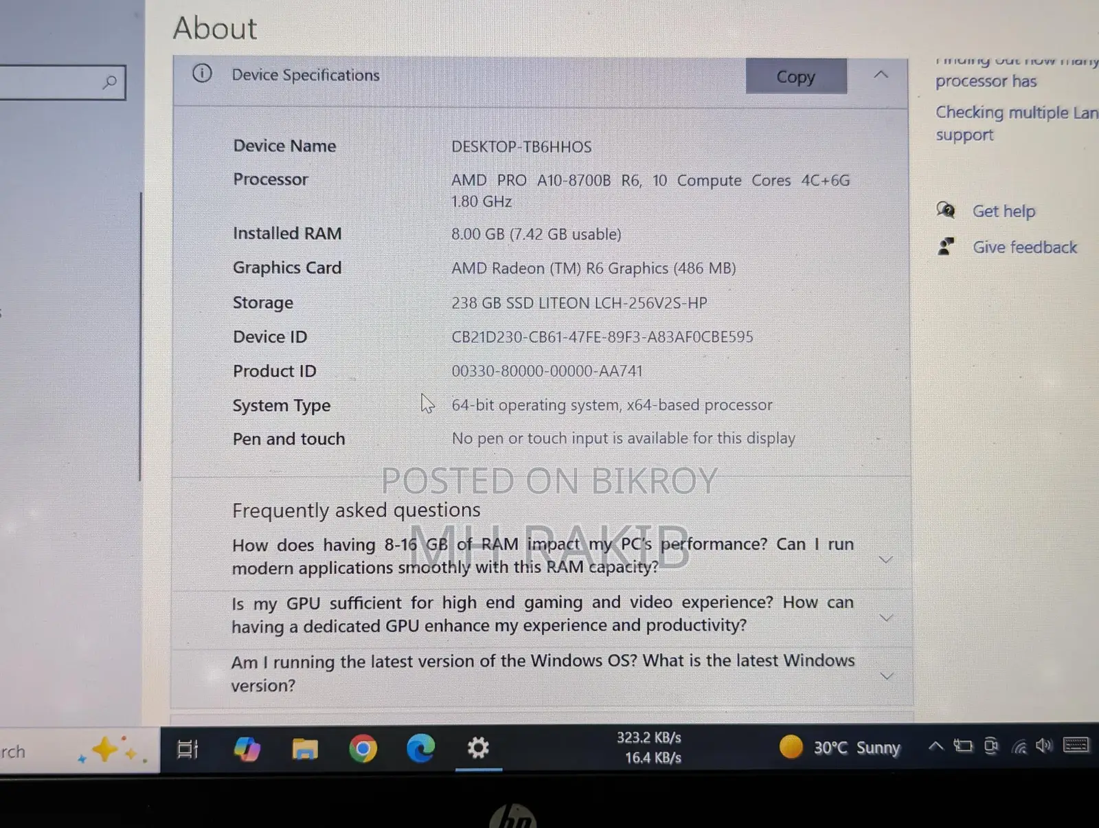 HP Elitebook 745 G3 – Business Class Laptop