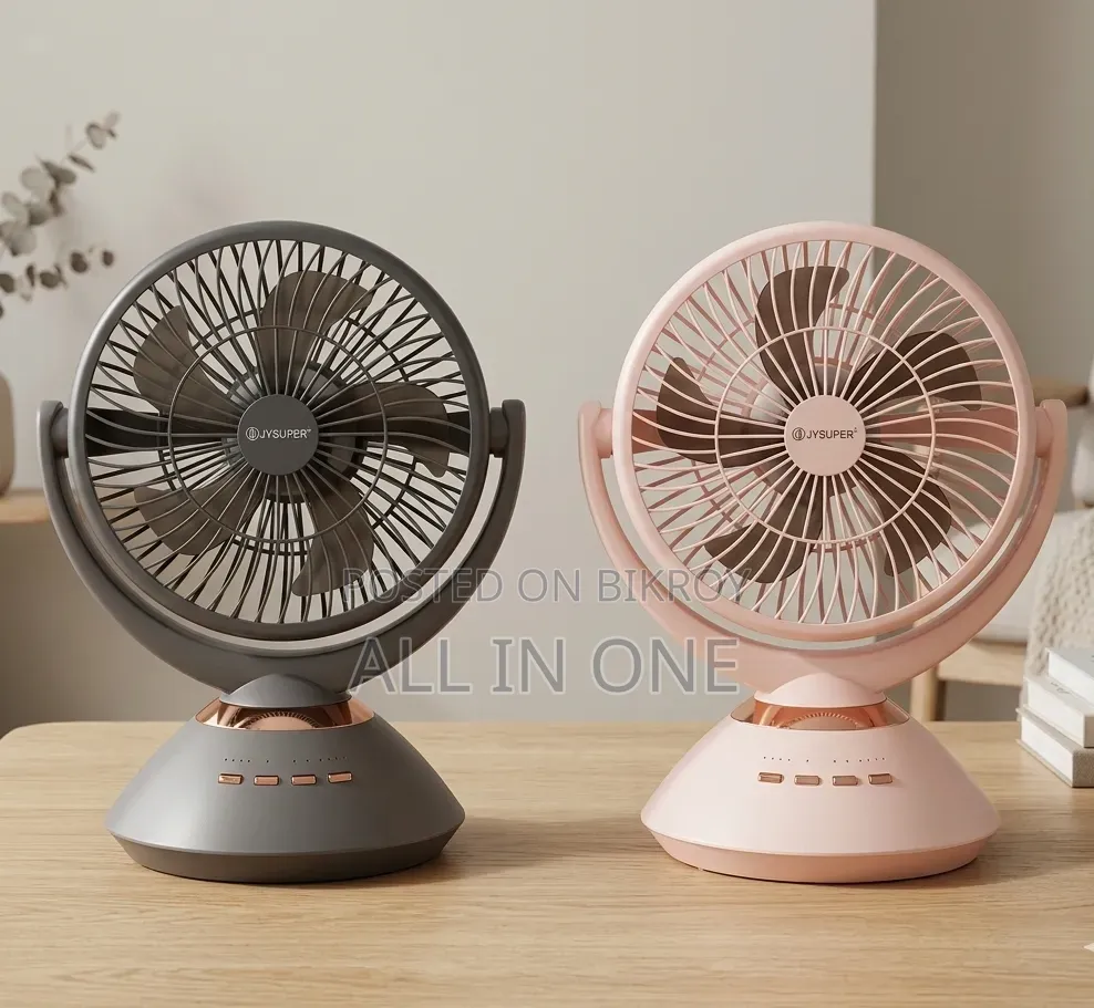 Jysuper Rechargeable Portable Table Fan