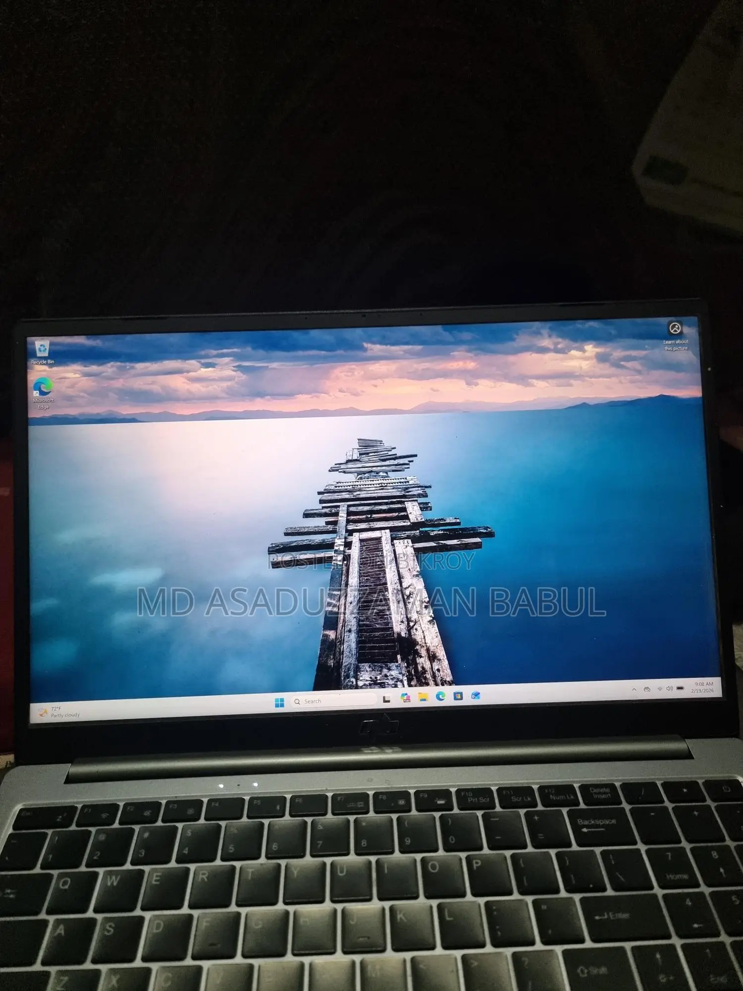 ল্যাপটপ বক্স চার্জার ওয়ারেন্টি কার্ড