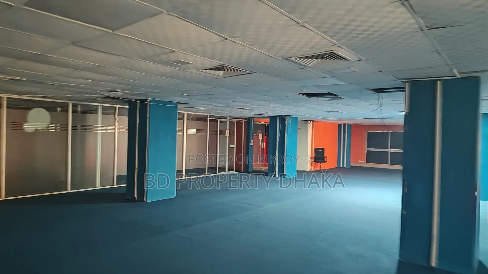 12400 Sqft Open Commercial Semi Furnished Space Rent in Mohakali