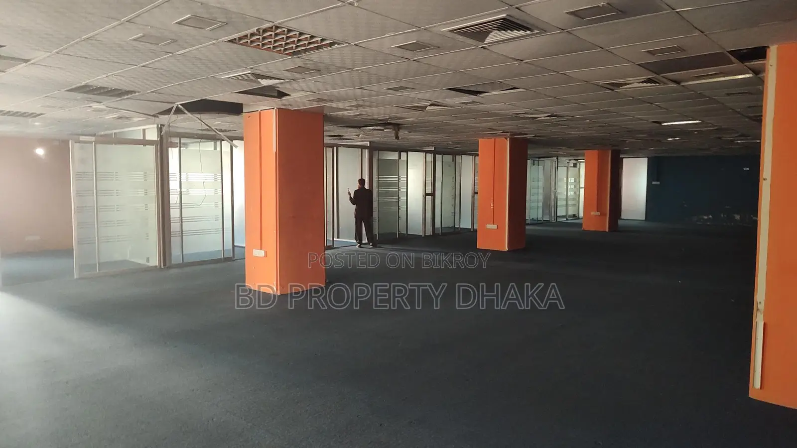 12400 Sqft Open Commercial Semi Furnished Space Rent in Mohakali