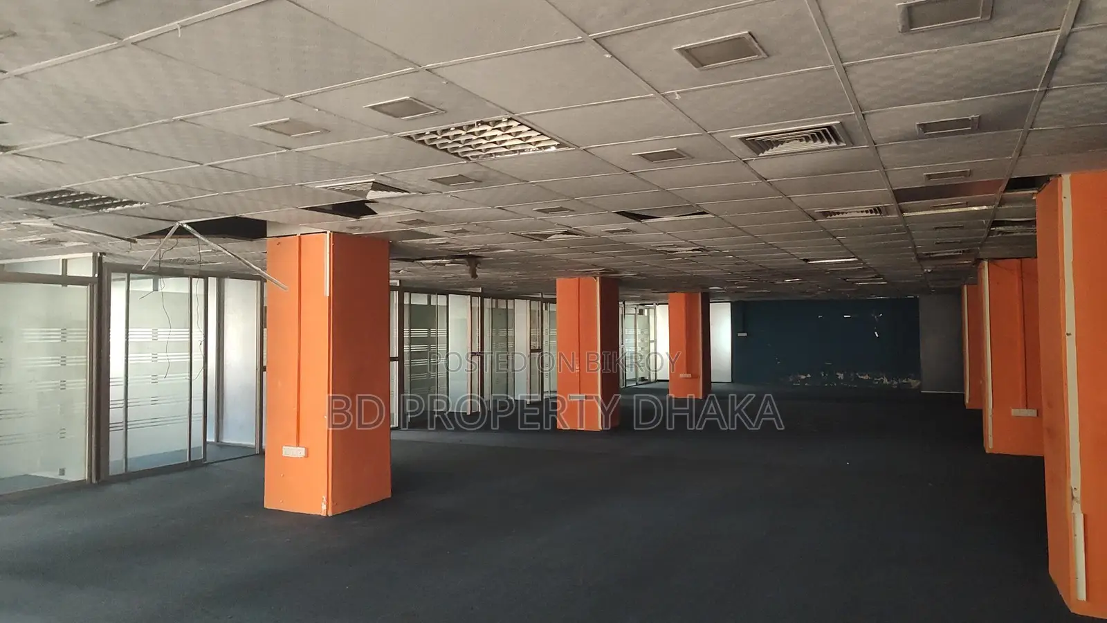 12400 Sqft Open Commercial Semi Furnished Space Rent in Mohakali