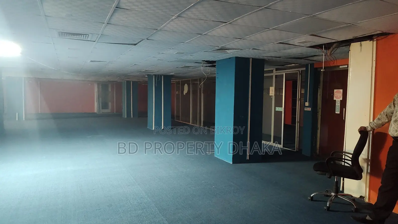 12400 Sqft Open Commercial Semi Furnished Space Rent in Mohakali