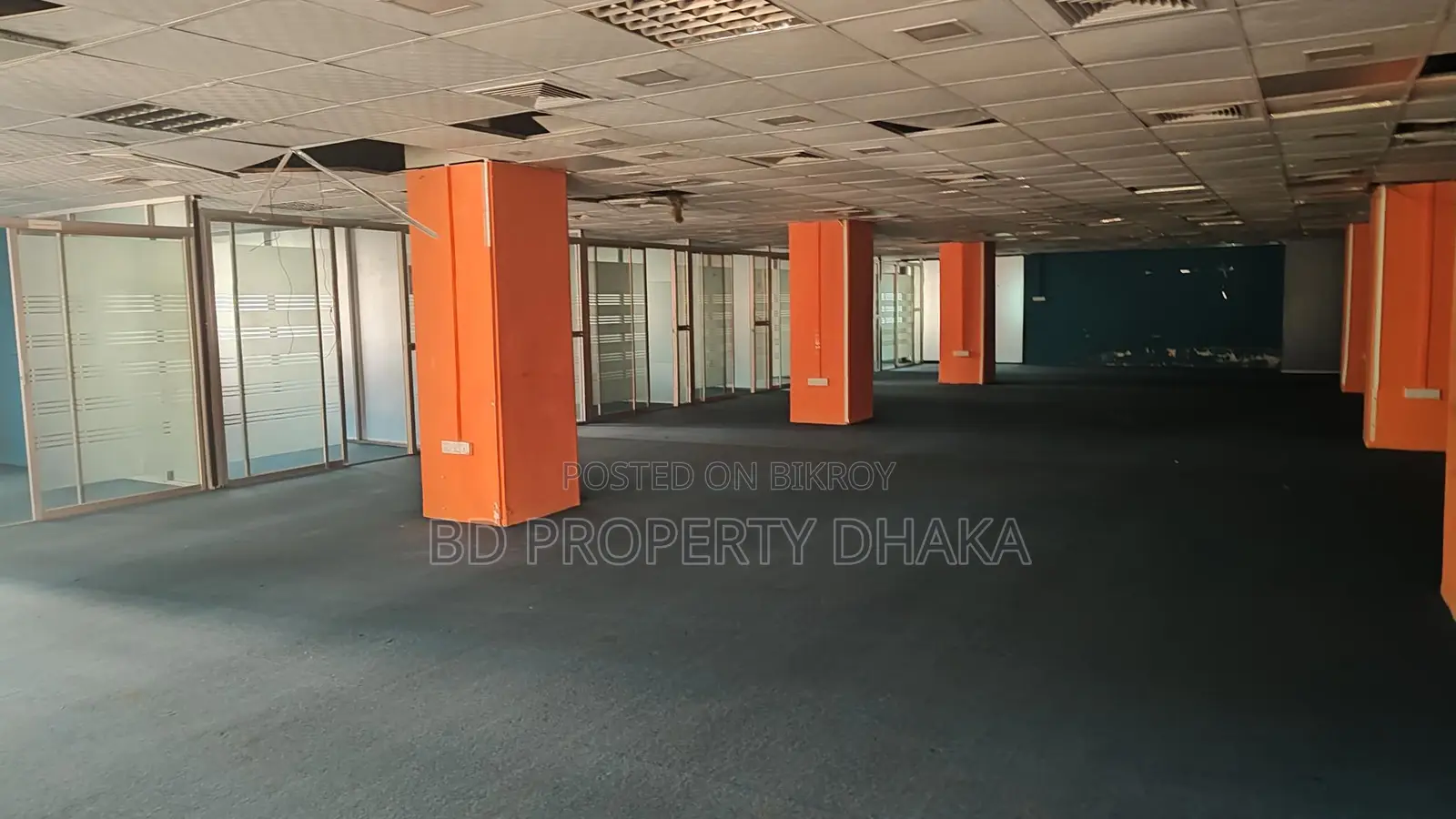 12400 Sqft Open Commercial Semi Furnished Space Rent in Mohakali