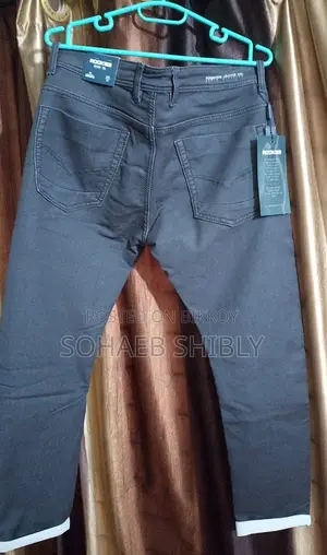 Mens Spandex Oversized Denim Long Pant