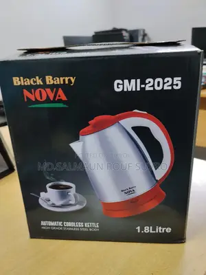 একদম নতুন Black Berry Nova Cordless Kettle (মডেল Gmi-2025) - ইনটেক