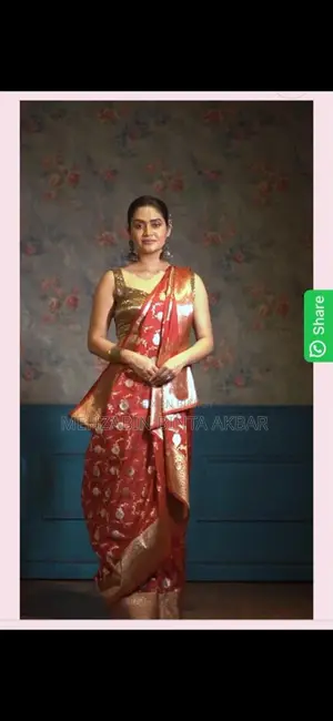 Maroon Katan Banarasi Silk Saree for Bride