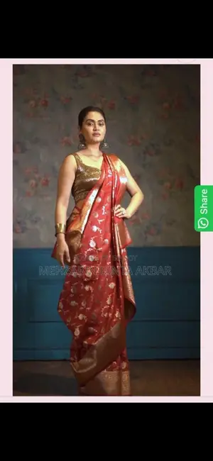Maroon Katan Banarasi Silk Saree for Bride