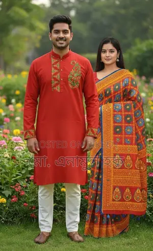 Couple Dress Collection Saree/Panjabi