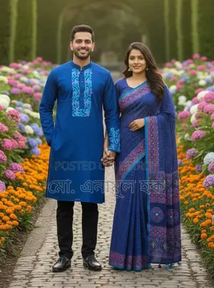 Couple Dress Collection Saree/Panjabi