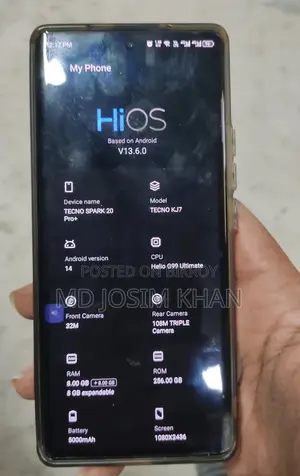 Tecno Spark 20 Pro+ . (Used)