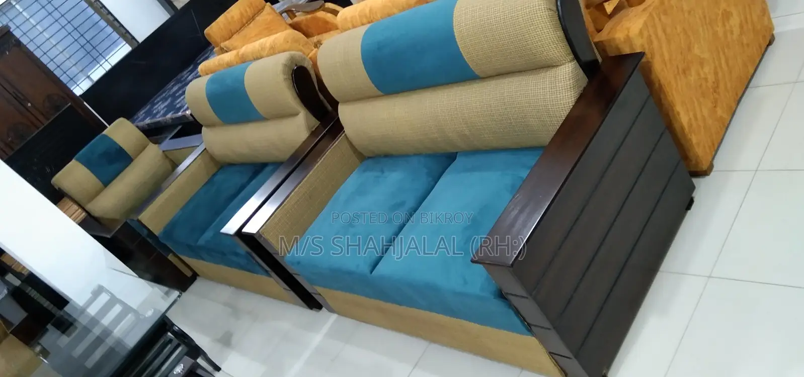 Sofa Set Mix Jhorna Fabric