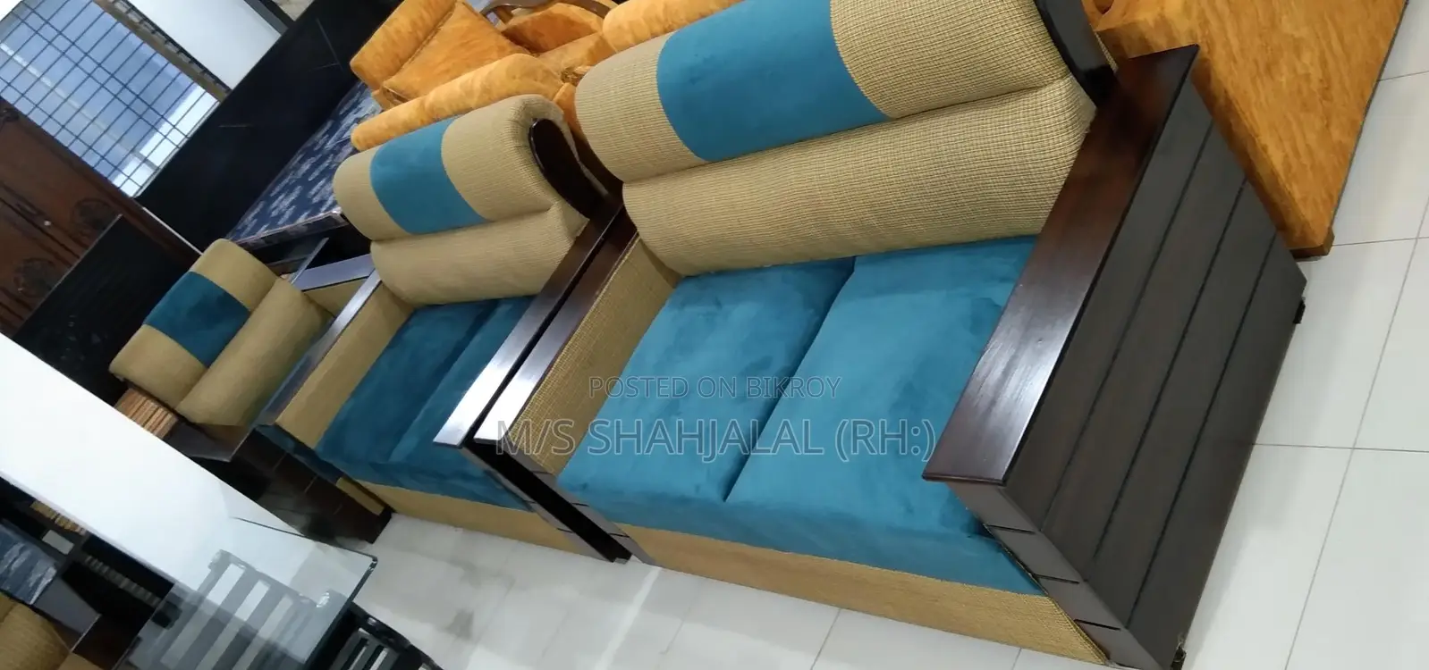 Sofa Set Mix Jhorna Fabric
