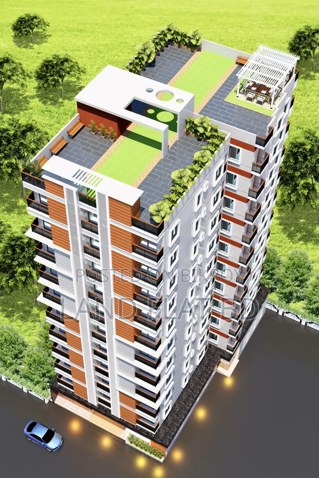 ON GOING FLAT @ 1600 SFT FOR SALE # BOSILA CITY GARDEN