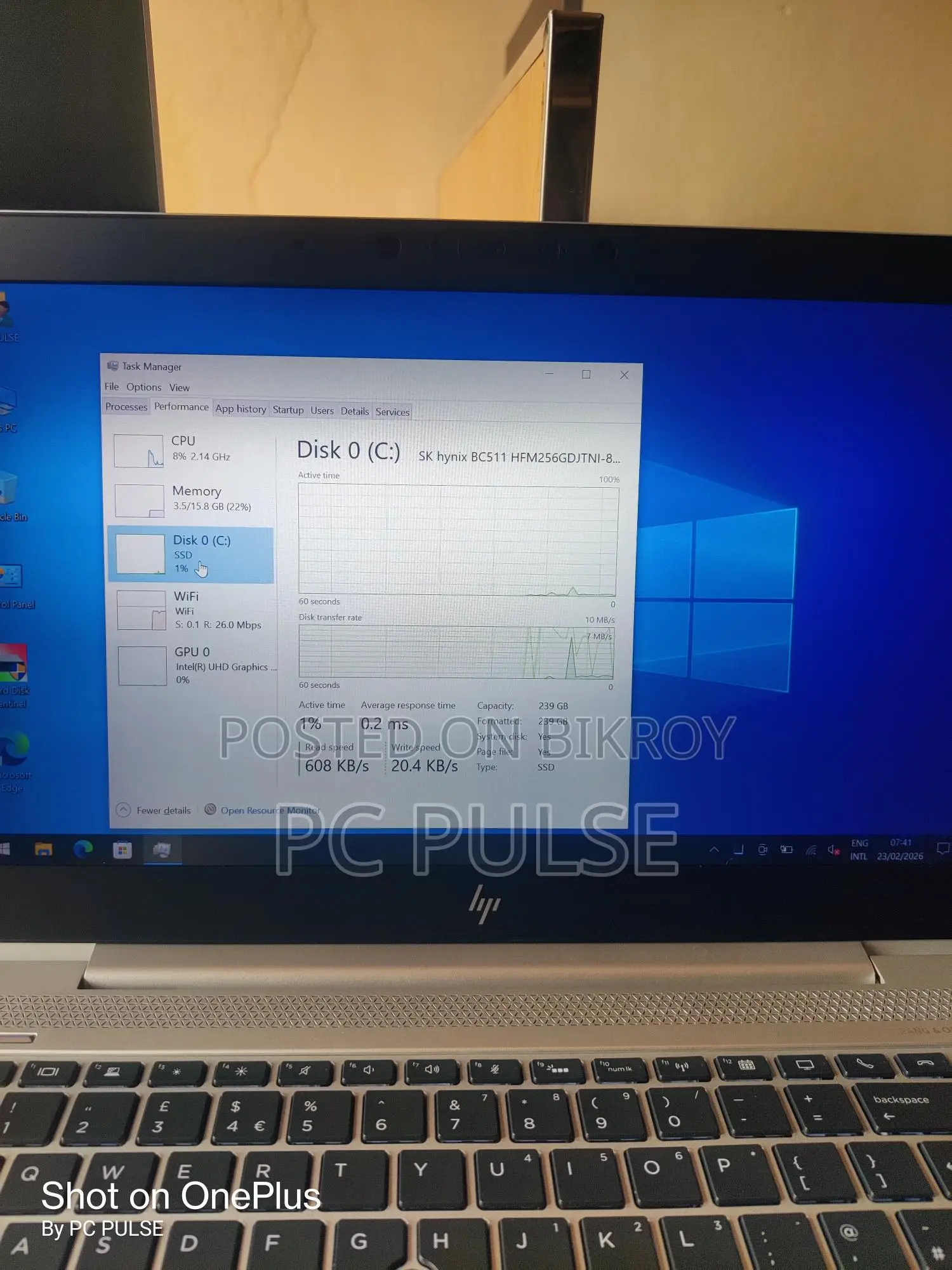Hp elitebook 840 G6 ১ বছরের ওয়ারেন্টিসহ (রিফারবিশড ল্যাপটপ)