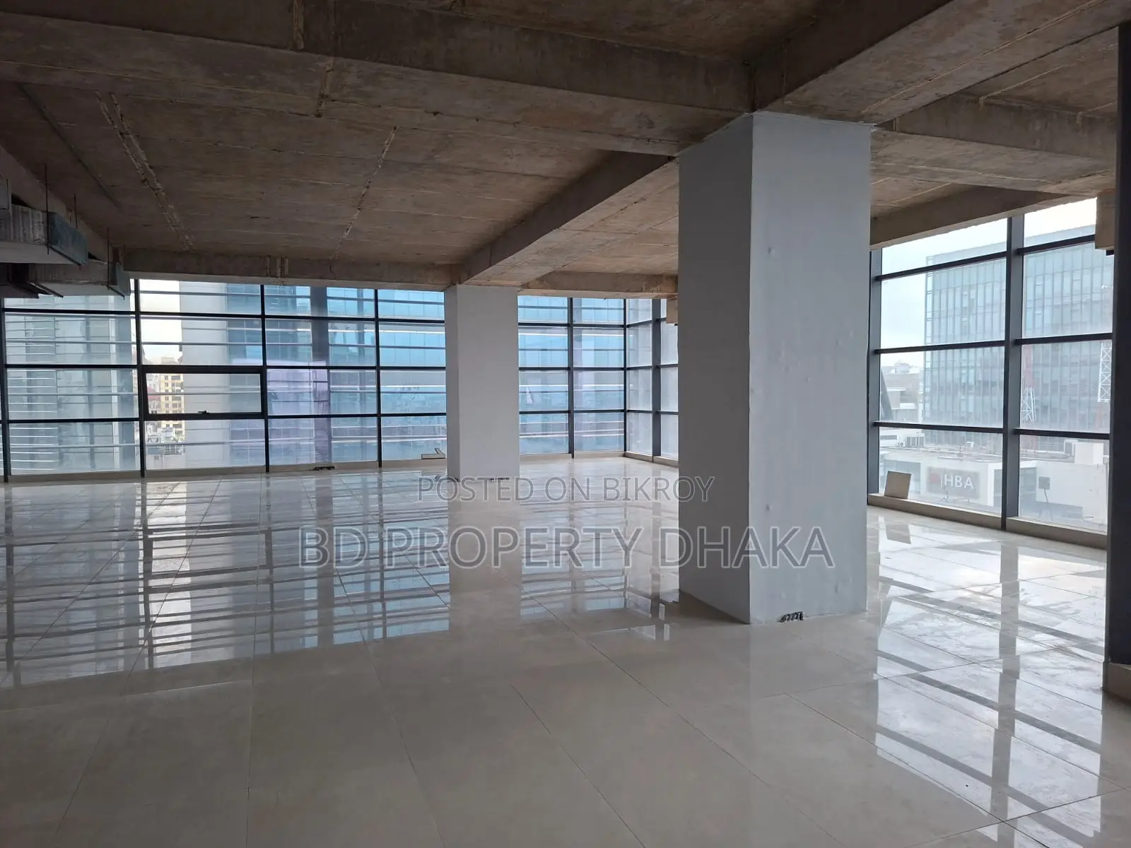 7000 Sqft New Excellent Open Commercial Space Rent in Gulshan Avenue