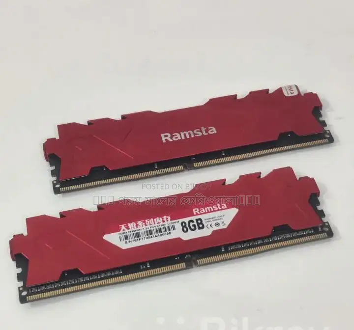Ramasta Skywolf 8gb 2666/3200mhz Ddr4 Aluminum Heatsink Ram (used)