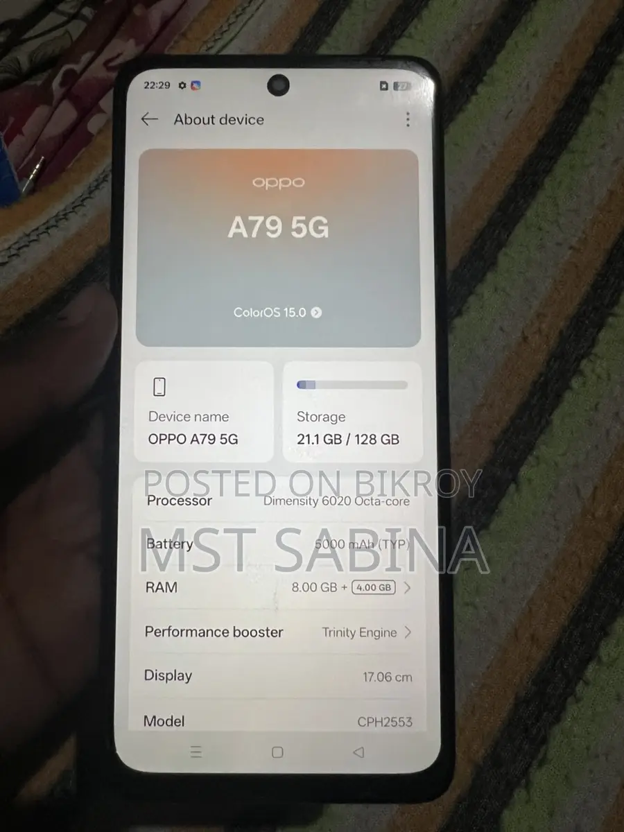OPPO A79 . (Used)