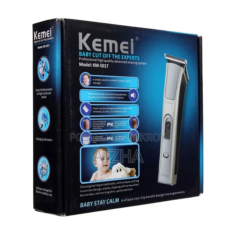 KEMEI KM-5017 Rechargeable Hair Clipper & Beard Trimmer For Men