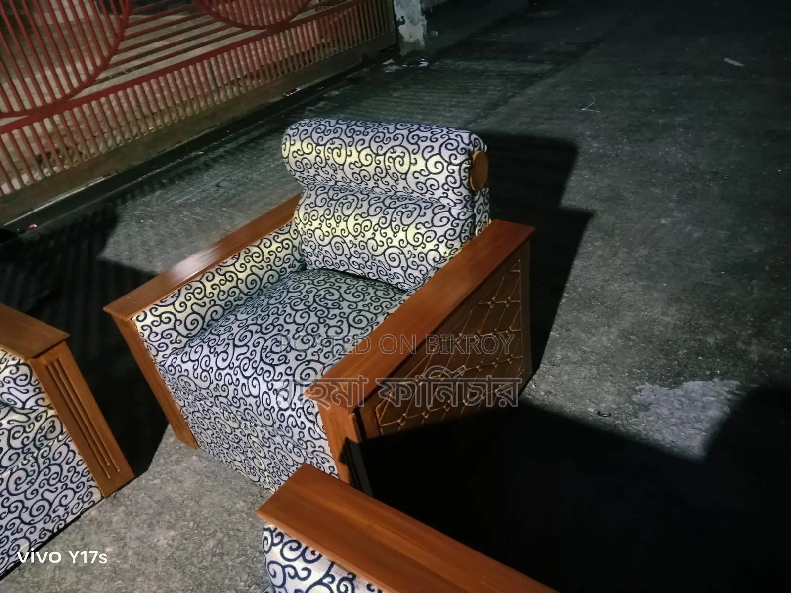 Exclusive Wood Colour Design Sofa Set With Tea Table