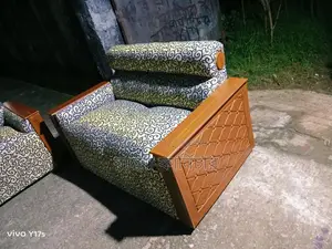 Exclusive Wood Colour Design Sofa Set With Tea Table