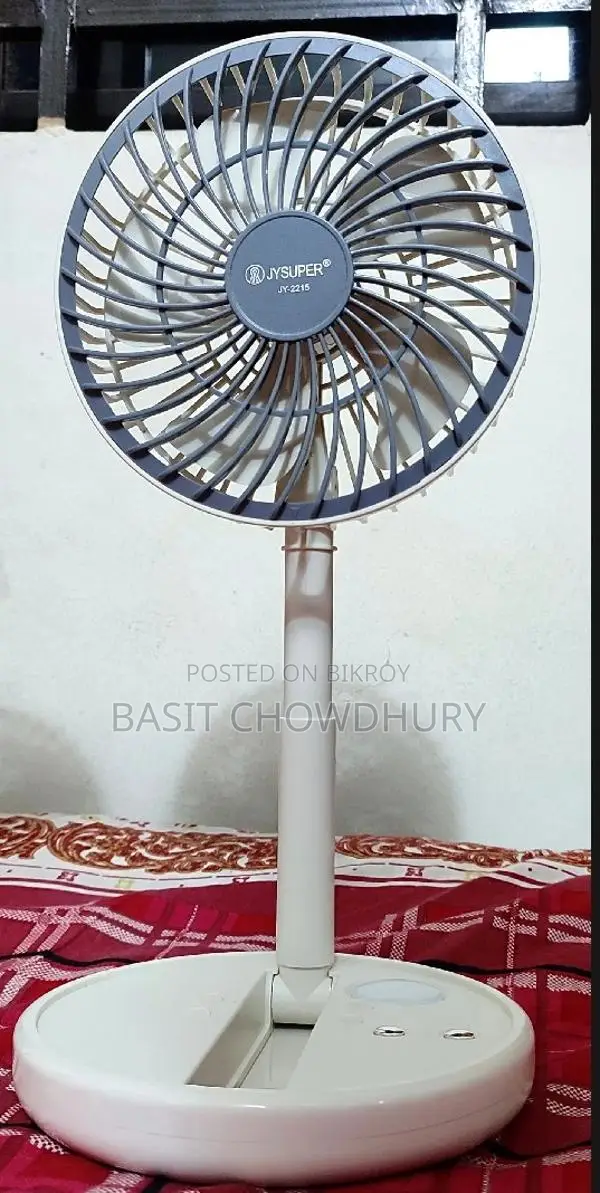 Jysuper Jy-2215 Rechargeable Fan - Showroom Condition, Great Price!