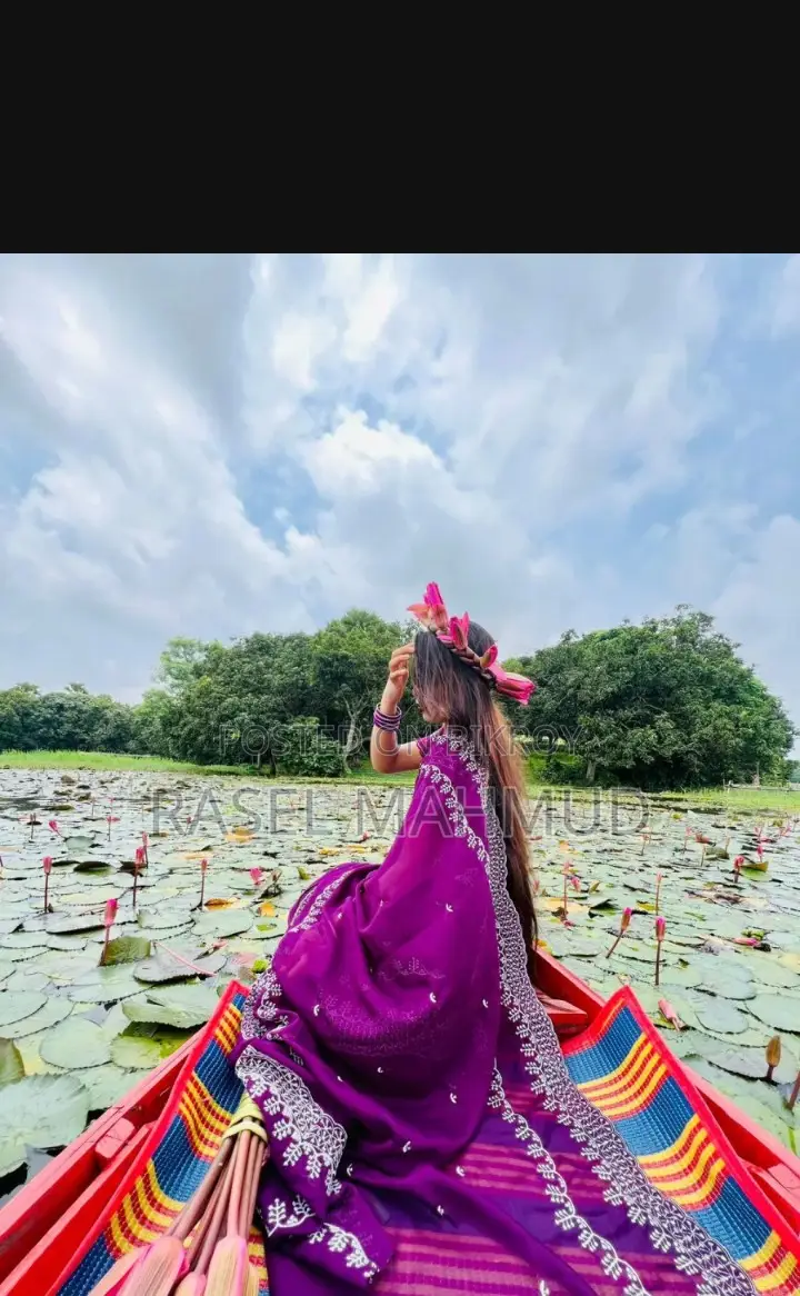 Georgette Embroidery Work Saree