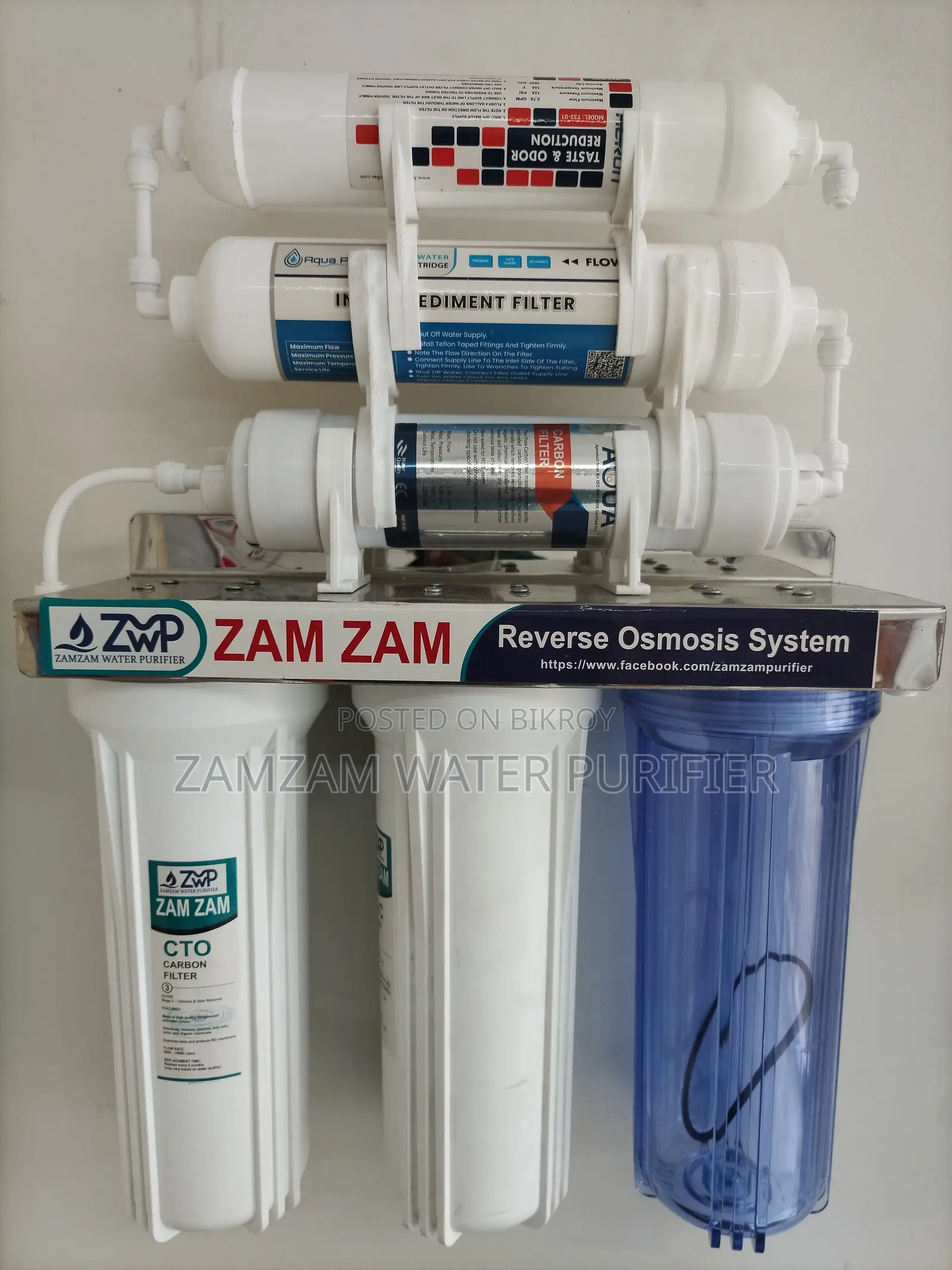 Non RO Water Purifier 6 Stage Zam Zam Non-Electric Water Filter