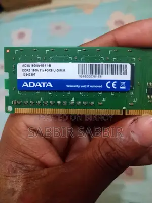 adata ram card (4×4)= 8